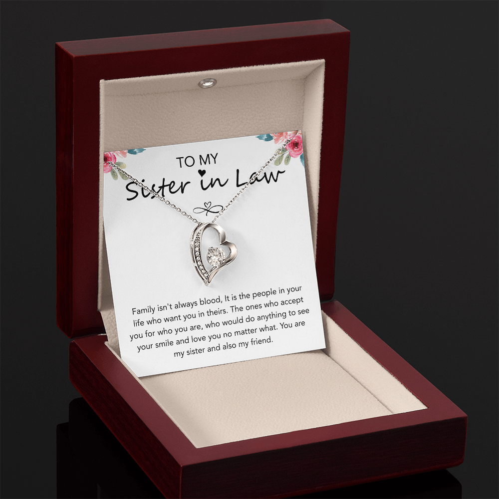 Valentines Day Gifts for Sister in law, Forever Love Necklace