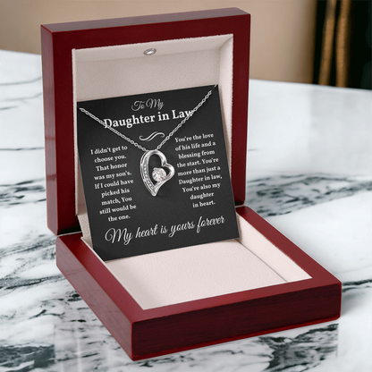 Daughter In Law Necklace From Mother, Daughter In Law Birthday Gifts