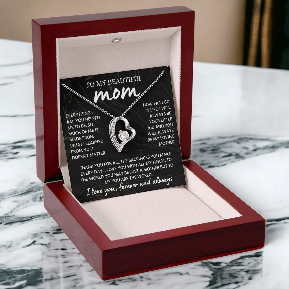 Mom Necklace from Daughter or Son, Birthday Gifts for Mom