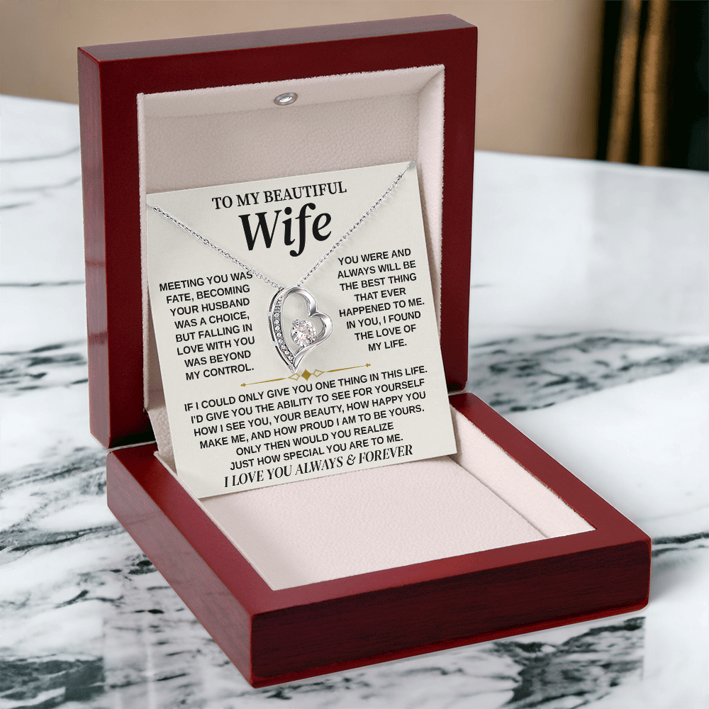 Jewelry To My Wife from Husband, Forever Love Necklace