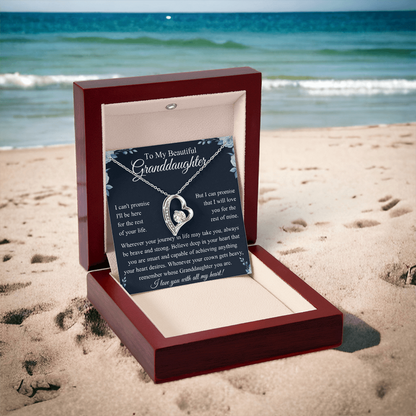 To My Granddaughter Necklace, Valentines Day Gifts for Her