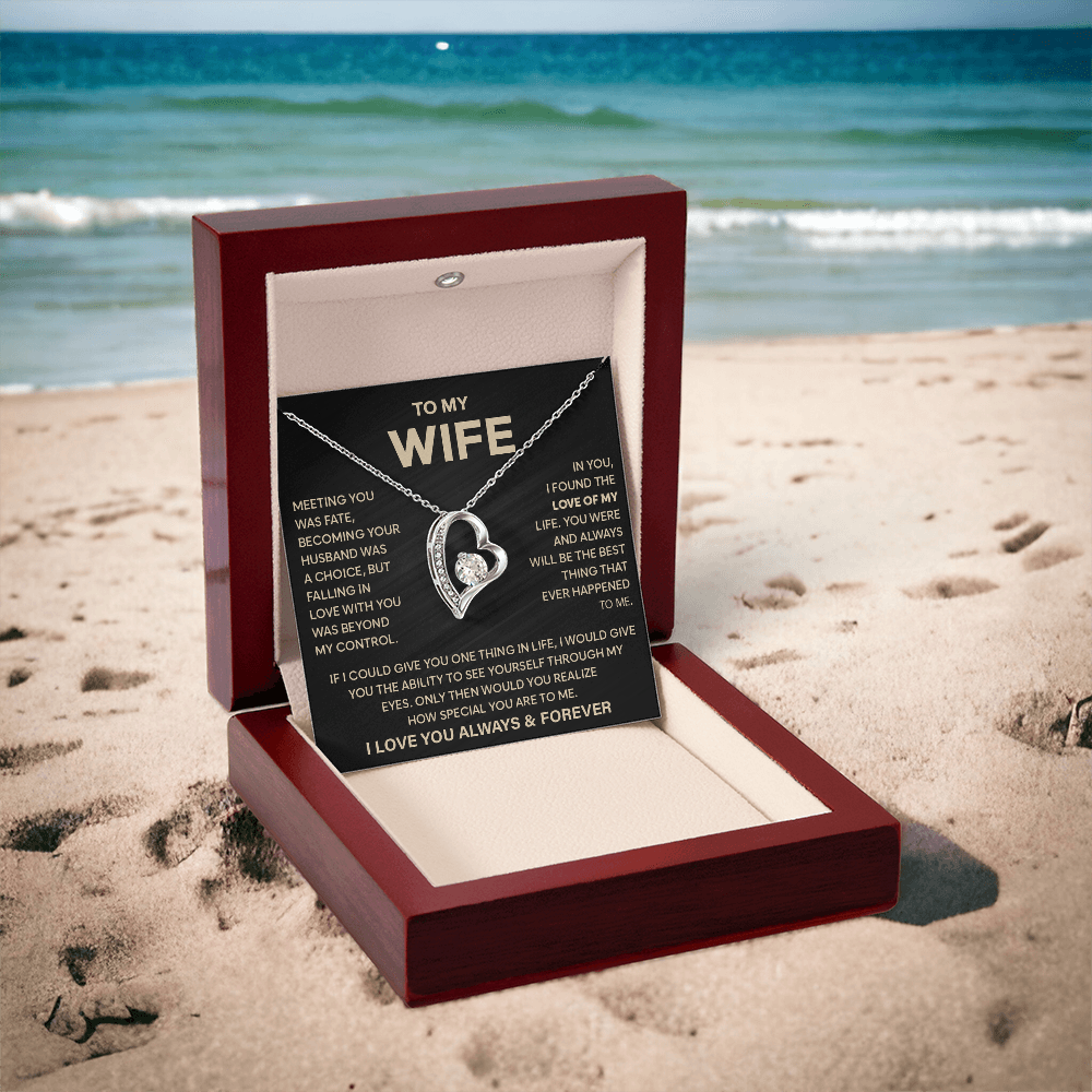 Wife Anniversary Gift, Forever Love Necklace