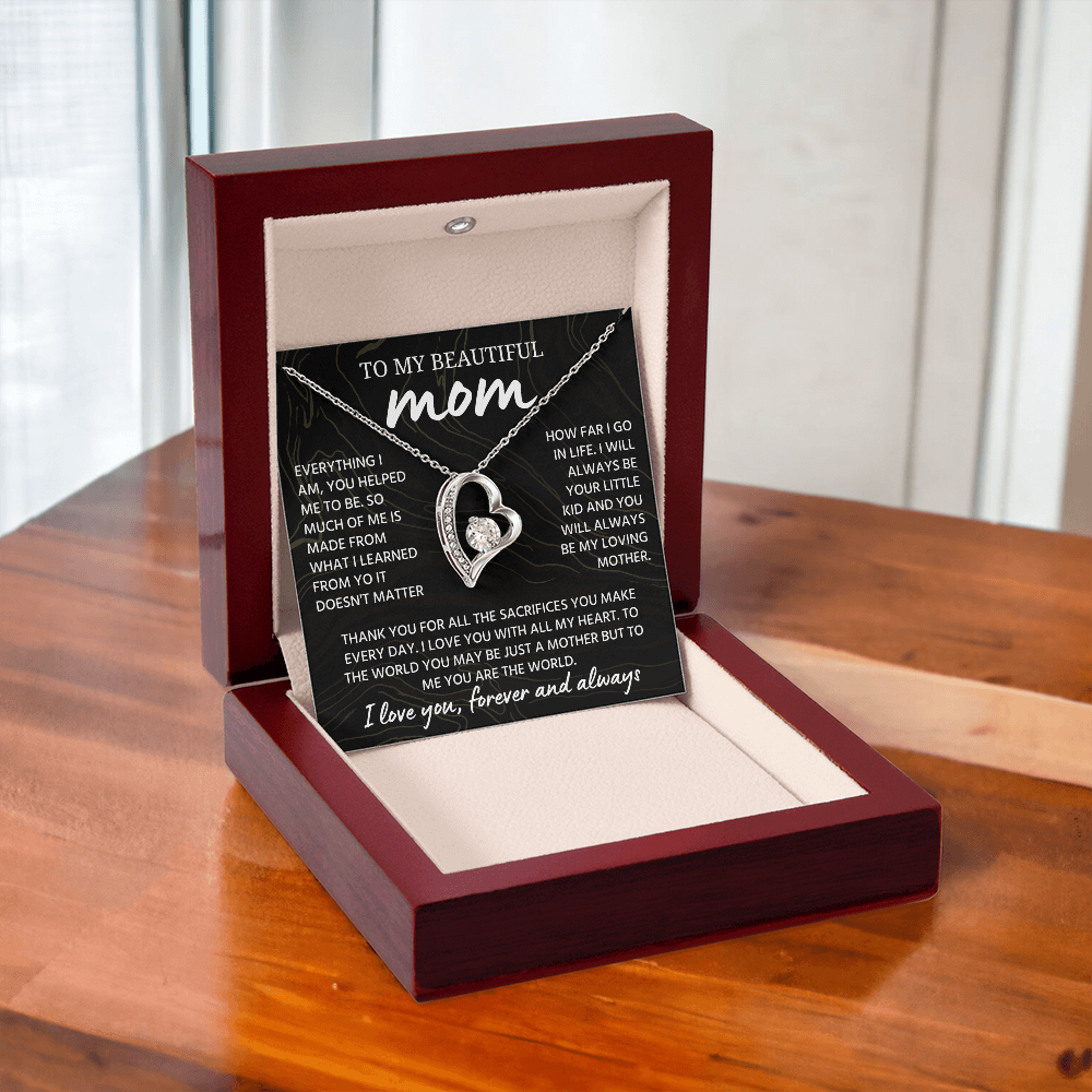 Mom Necklace from Daughter or Son, Birthday Gifts for Mom