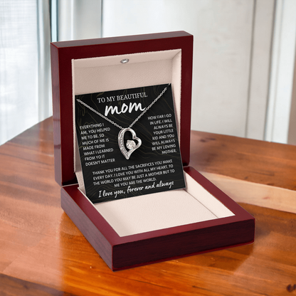 Mom Necklace from Daughter or Son, Birthday Gifts for Mom