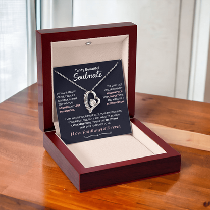 Soulmate Jewelry Gifts, Forever Love Necklace