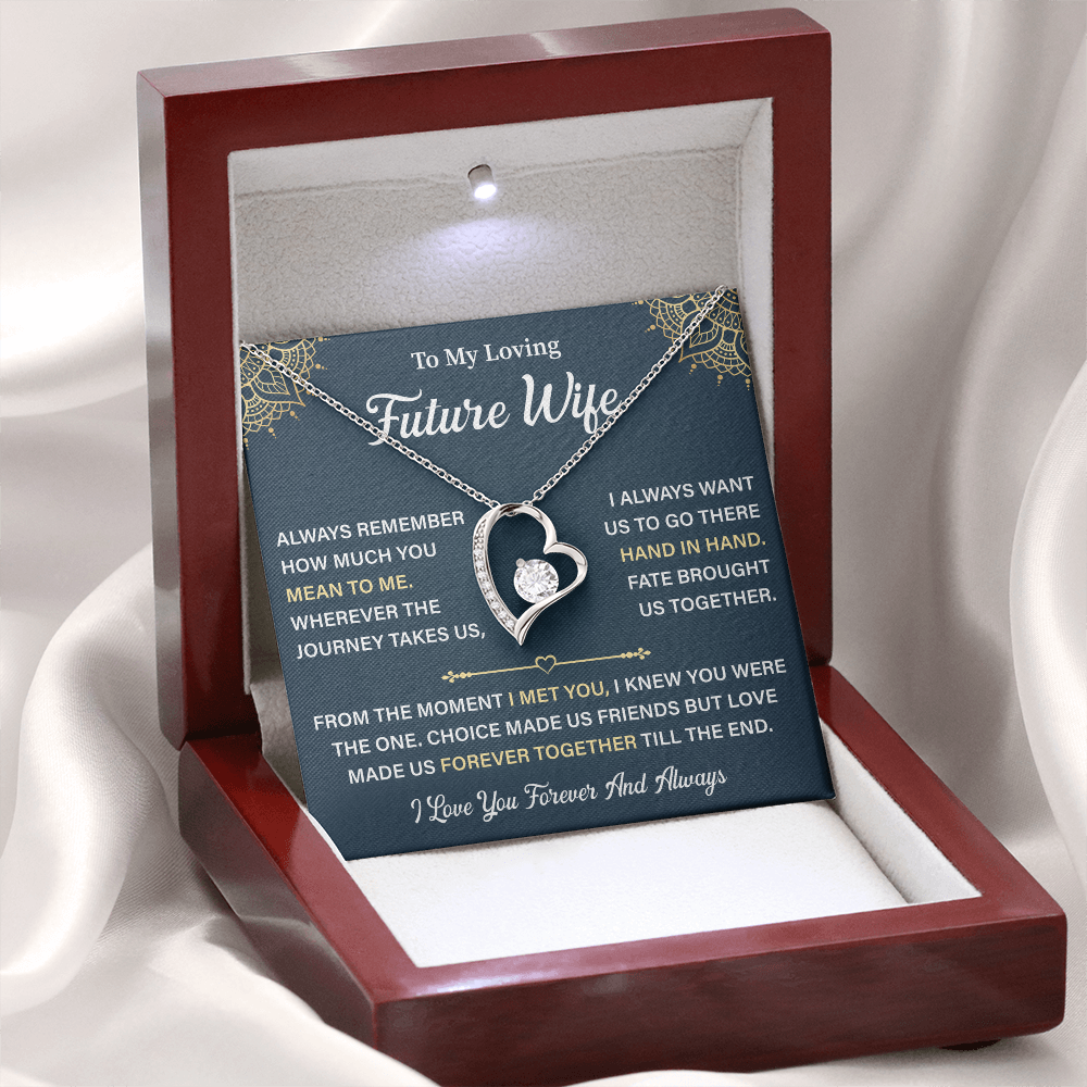 To My Future Wife Heart Necklace - Unique Gifts For Her