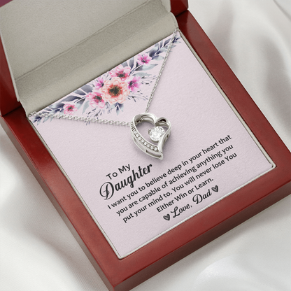 To My Daughter Alluring Beauty Necklace for Dughter, Daughter Gifts, Gift idea for Daughter, Best Gifts for Daugther, Father Daughter Gifts