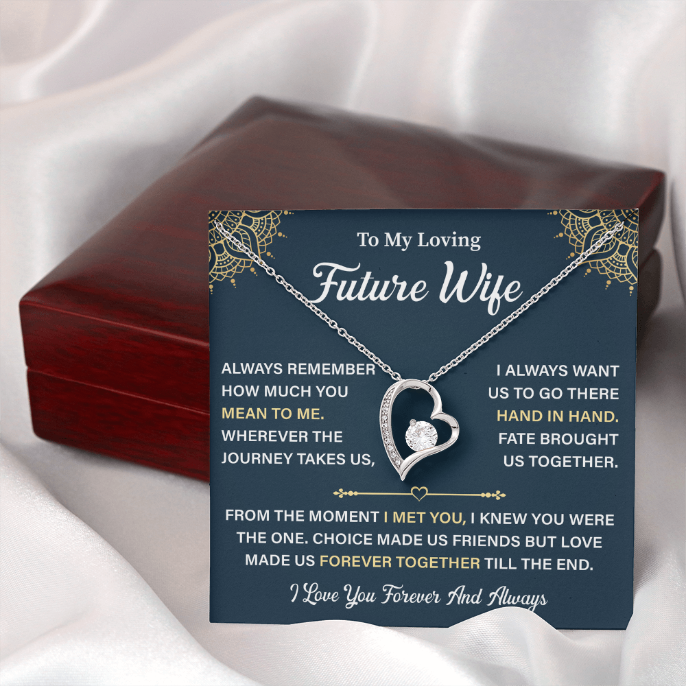 To My Future Wife Heart Necklace - Unique Gifts For Her