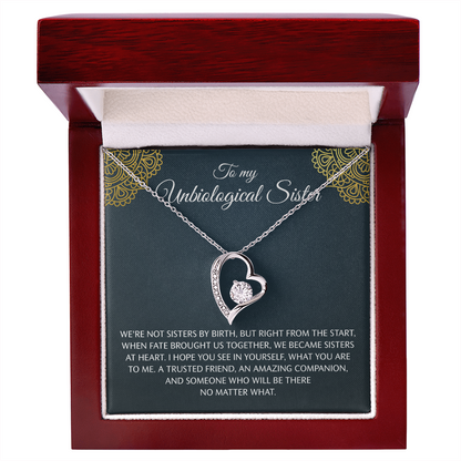 To My Step Sister Necklace, Forever Love Necklace
