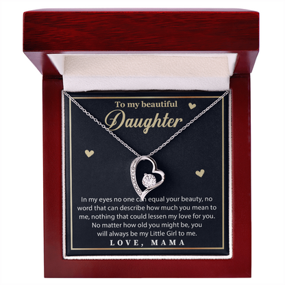 To My Beautiful Daughter Necklace, Pendant from Mom & Dad