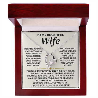 Jewelry To My Wife from Husband, Forever Love Necklace