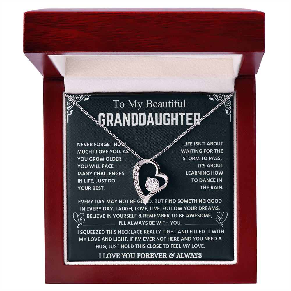 Granddaughter Necklace From Grandpa, It Lights Up Her Already Radiant Smile