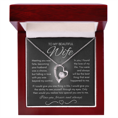 Wife Necklace from Husband, Birthday Gifts for Wife