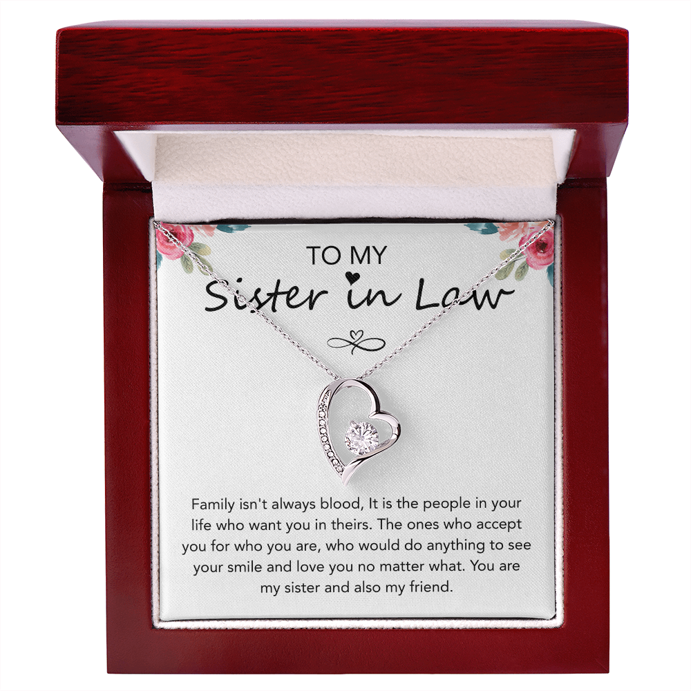 Valentines Day Gifts for Sister in law, Forever Love Necklace