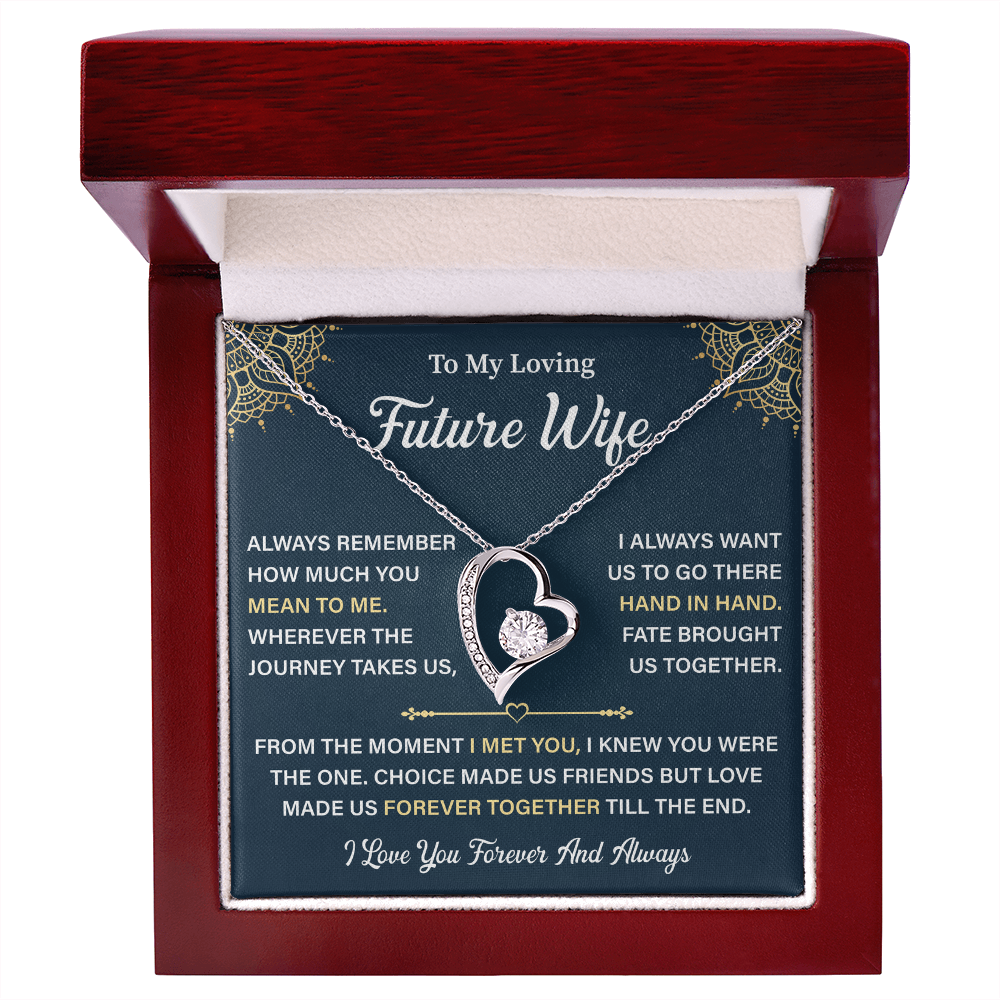 To My Future Wife Heart Necklace - Unique Gifts For Her