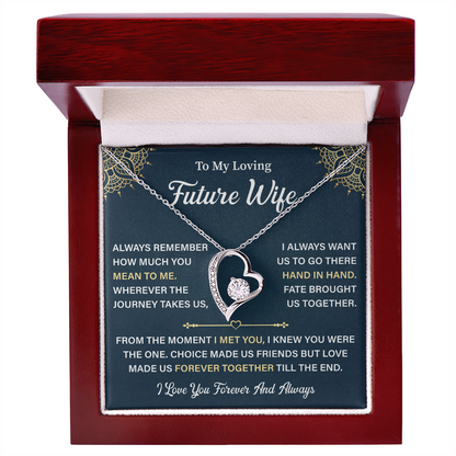 To My Future Wife Heart Necklace - Unique Gifts For Her