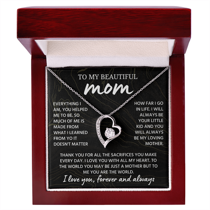Mom Necklace from Daughter or Son, Birthday Gifts for Mom