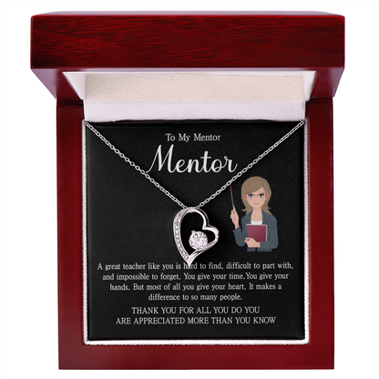 Teacher Birthday Gifts, Forever Love Necklace