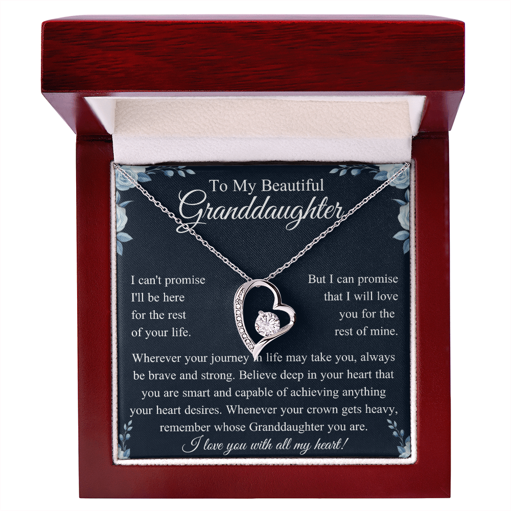 To My Granddaughter Necklace, Valentines Day Gifts for Her
