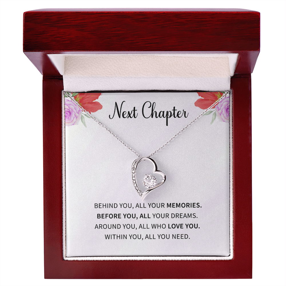 New Chapter Fresh Start Gift for wife from husband Divorcee Love Necklace