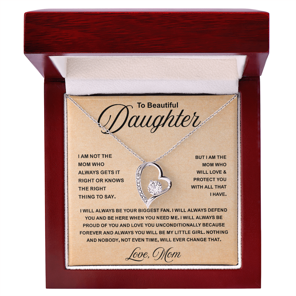 To My daughter Necklace for dad, It Makes Her Smile Shine Even Brighter