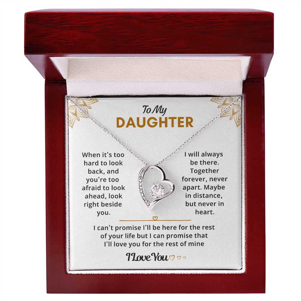 Daughter Necklace from Dad, She glows like she was born for this moment