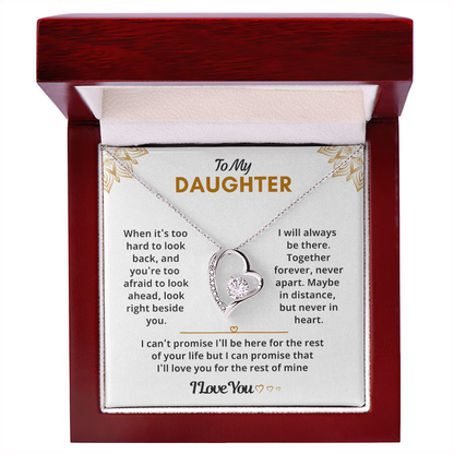 Daughter Necklace from Dad, She glows like she was born for this moment