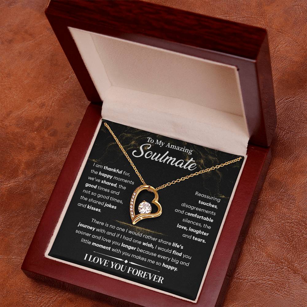 To My Soulmate Necklace, Forever Love Necklace
