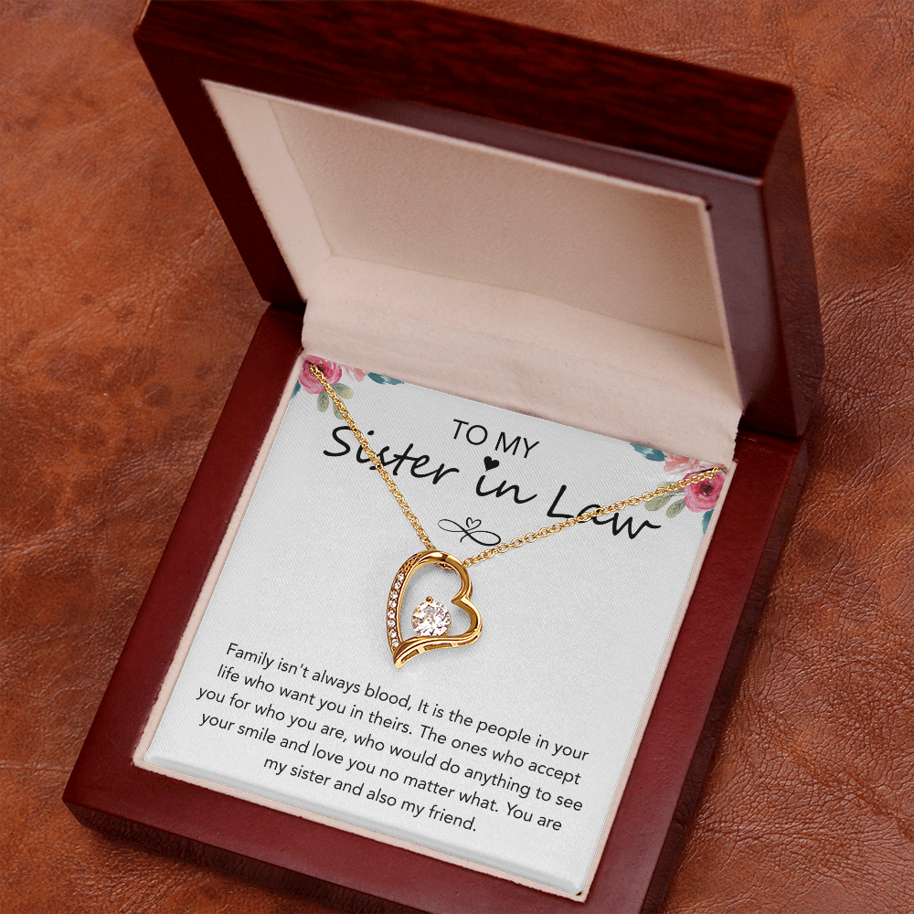 Valentines Day Gifts for Sister in law, Forever Love Necklace