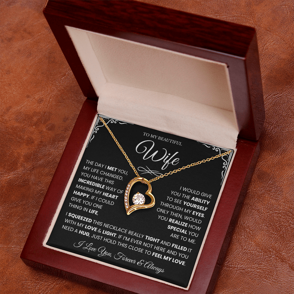 Gifts for Wife from Husband, Forever Love Necklace