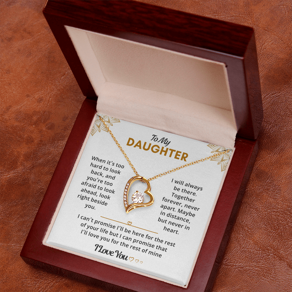 Daughter Necklace from Dad, She glows like she was born for this moment