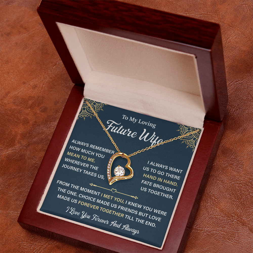 To My Future Wife Heart Necklace - Unique Gifts For Her