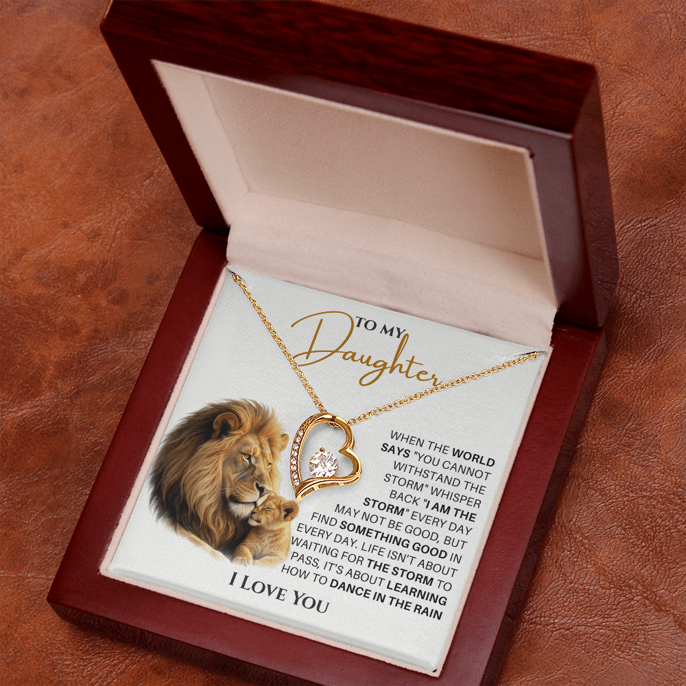 Forever Love Necklace, She glows like she was born for this moment