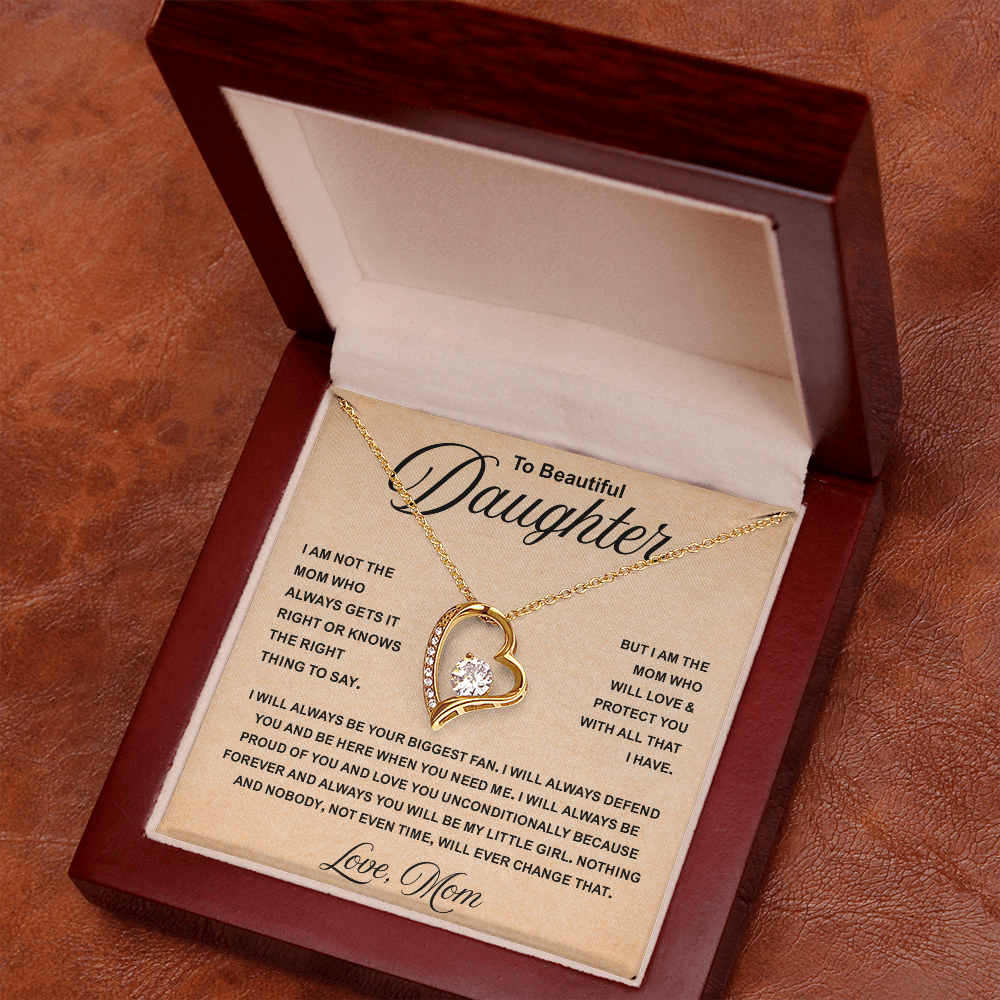 To My daughter Necklace for dad, It Makes Her Smile Shine Even Brighter