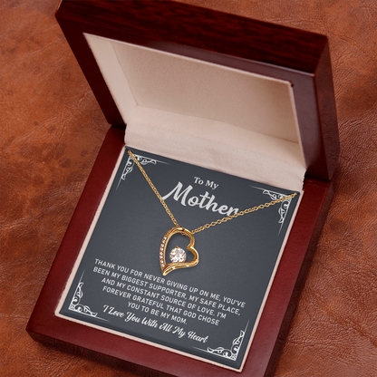 To My Mom Forever Love Necklace – Jewelry Gifts for Mom, Best Gifts for My Mom