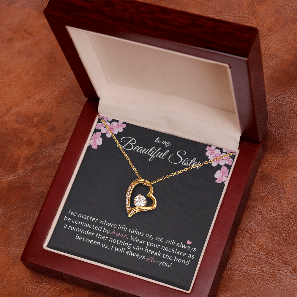 To My Sister Necklace, Necklace Gifts for Sisters