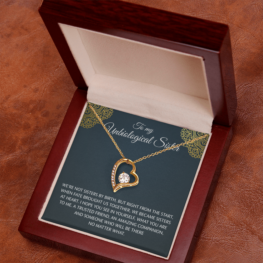 To My Step Sister Necklace, Forever Love Necklace