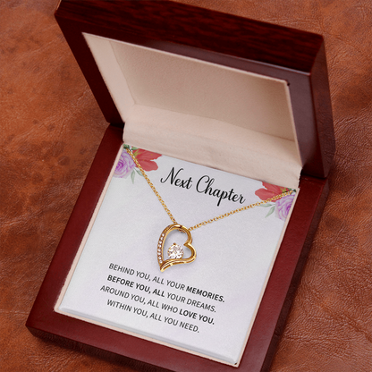 New Chapter Fresh Start Gift for wife from husband Divorcee Love Necklace
