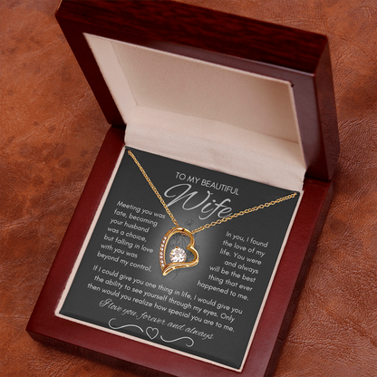 Wife Necklace from Husband, Birthday Gifts for Wife