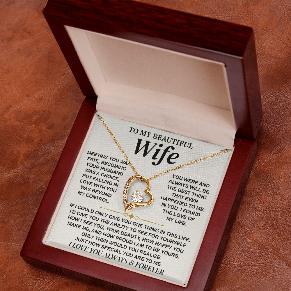 Jewelry To My Wife from Husband, Forever Love Necklace