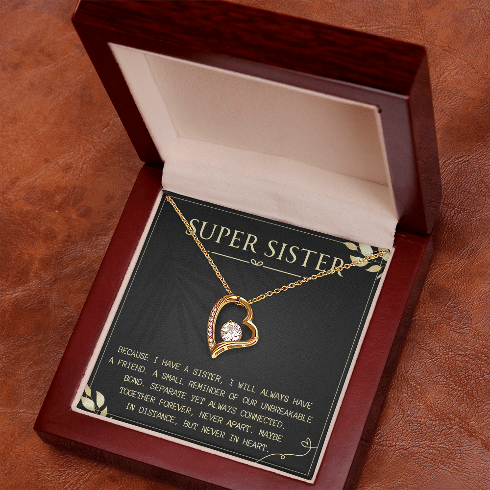 Birthday Gift for Sister, Forever Love Necklace for Her
