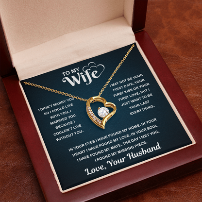 Best Gifts for Wife, When Your Wife Puts It On, Her Heart Shines Through