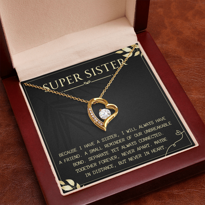 Birthday Gift for Sister, Forever Love Necklace for Her
