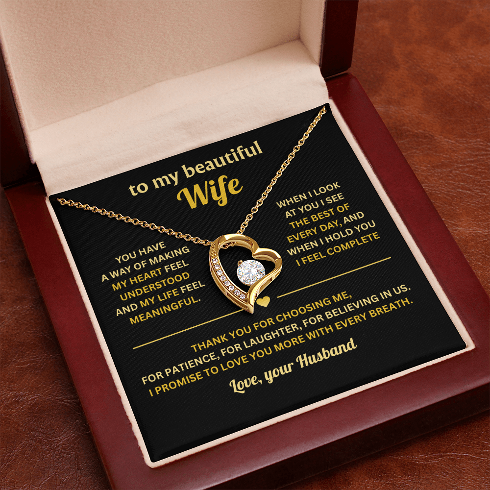 Jewelry To My Wife, Forever Love Necklace for Her