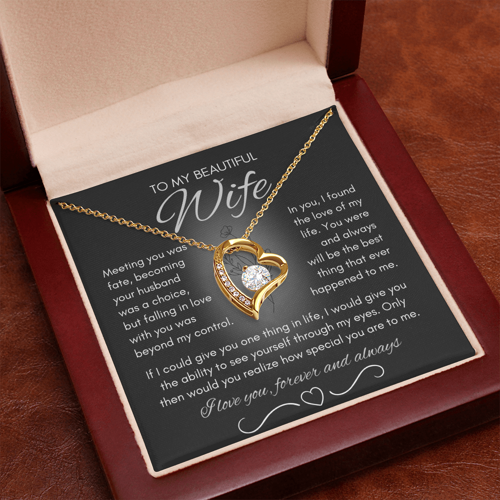 Wife Necklace from Husband, Birthday Gifts for Wife