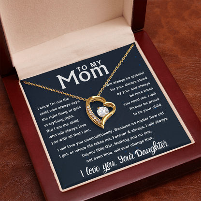 To My Beautiful Mom – Forever Your | Unconditional Love Gift for Mom