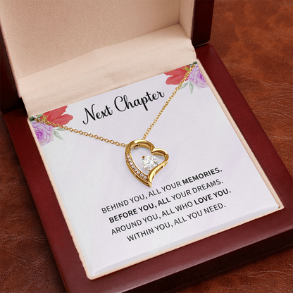 New Chapter Fresh Start Gift for wife from husband Divorcee Love Necklace
