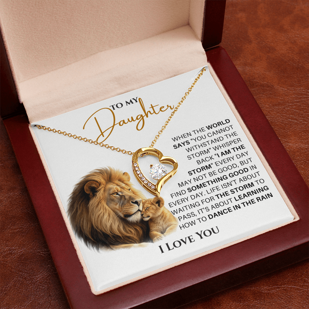 Forever Love Necklace, She glows like she was born for this moment