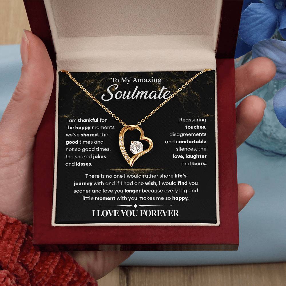 To My Soulmate Necklace, Forever Love Necklace