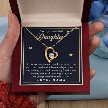 To My Beautiful Daughter Necklace, Pendant from Mom & Dad
